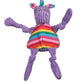 HuggleHounds Knottie Rainbow Unicorn Dog Toy Small