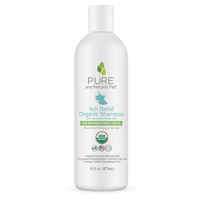 Pure and Natural Pet USDA Organic Itch-relief Shampoo for Dogs 473ml