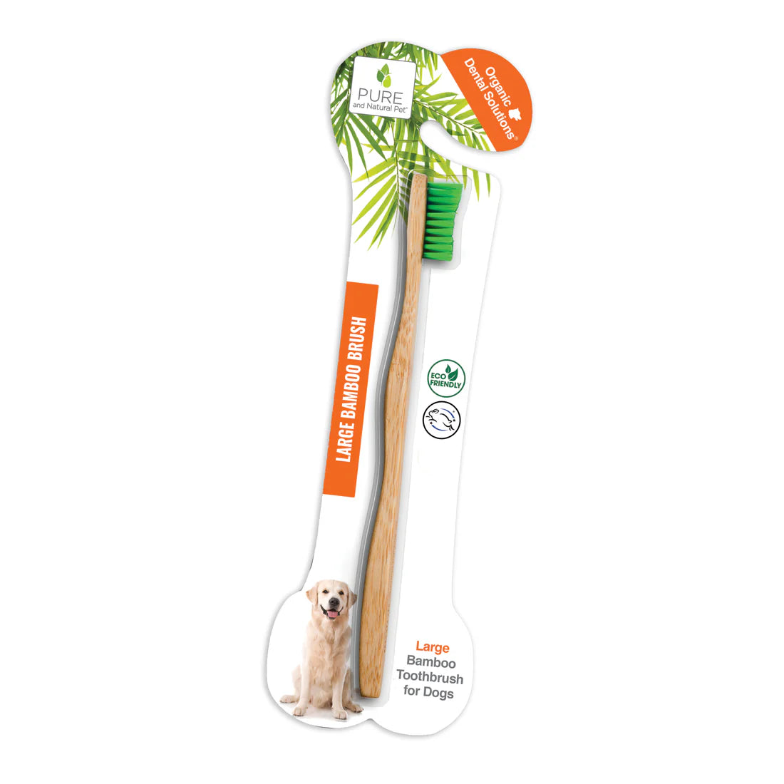 Pure and Natural Pet Large Bamboo Toothbrush for Dogs