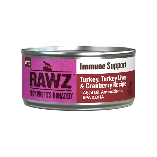Rawz Immune Support Turkey, Liver and Cranberry Wet Cat Food 155g