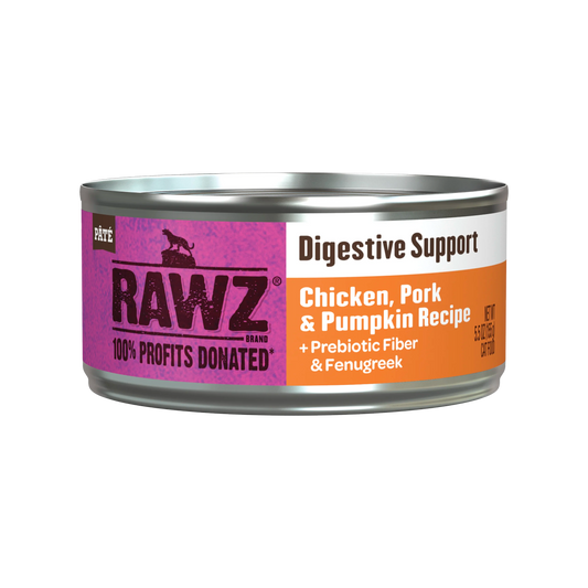 Rawz Digestive Support Chicken, Pork and Pumpkin Wet Cat Food 155g