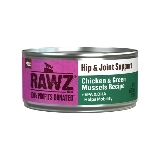 Rawz Hip and Joint Chicken and Green Mussels Wet Cat Food 155g