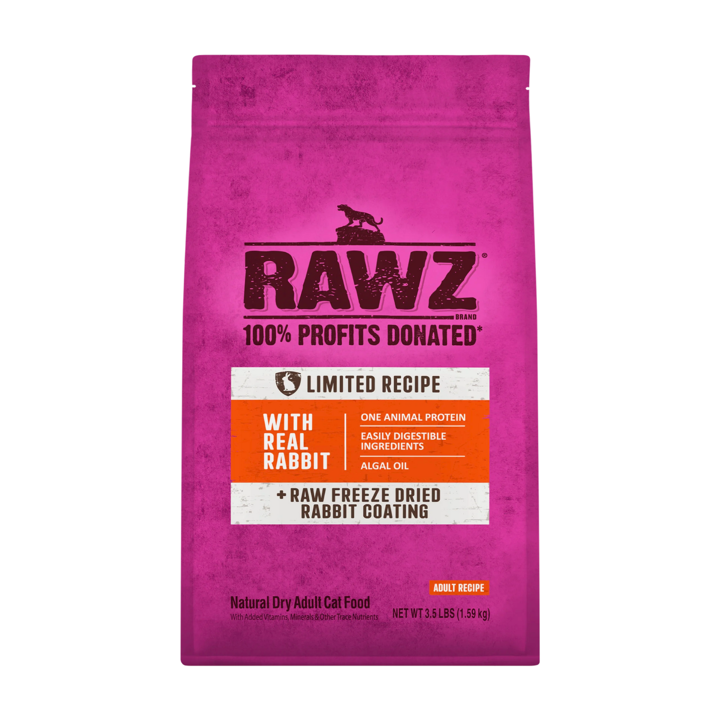Rawz Limited Ingredient Rabit Dry Adult Cat Food 1.5kg