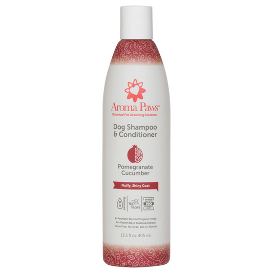 Aroma Paws Fluffy Shiny Coat Shampoo Pomegranate Cucumber 405ml