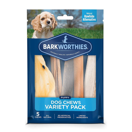 Barkworthies Variety Pack Puppy 5 Ct