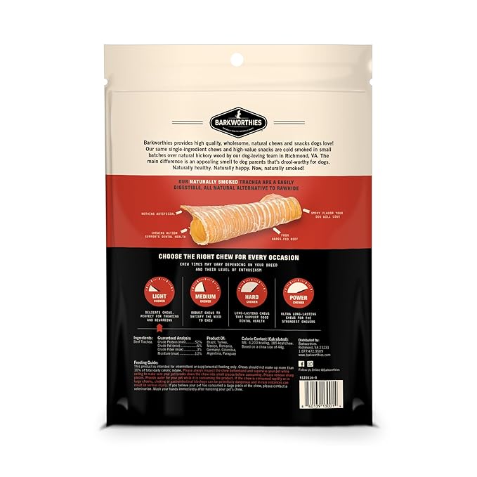 Barkworthies Smoked Trachea 3 pcs