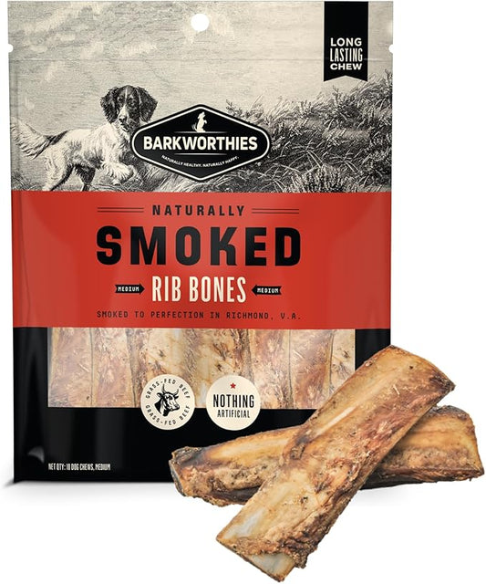 Barkworthies Smoked Rib Bones - 10 pcs