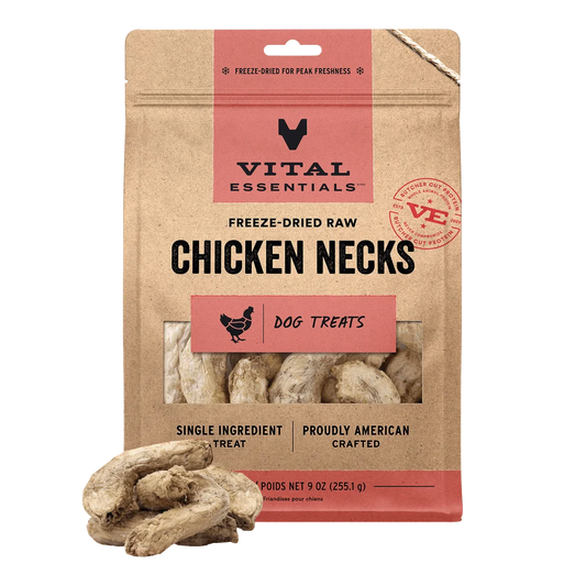 Vital Essentials Freeze-dried Raw Bar Chicken Neck Dog Treat
