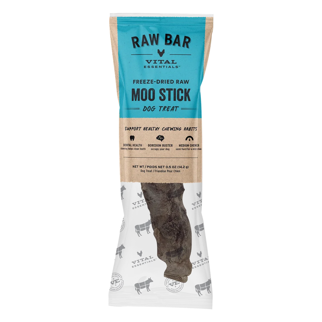 Vital Essentials Freeze-dried Raw Bar Moo Stick Dog Treat 14.2g
