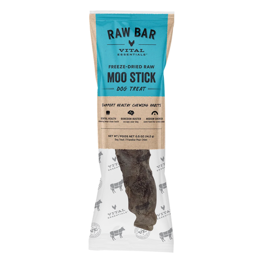 Vital Essentials Freeze-dried Raw Bar Moo Stick Dog Treat 14.2g