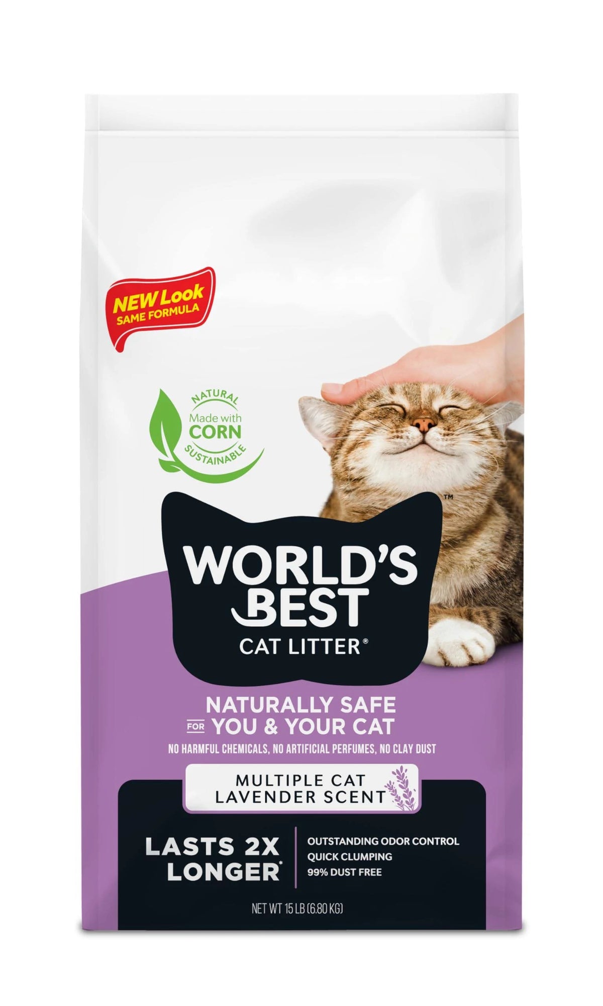 World's Best Cat Litter Multiple Cat Lavender Cat Litter 6.8kg