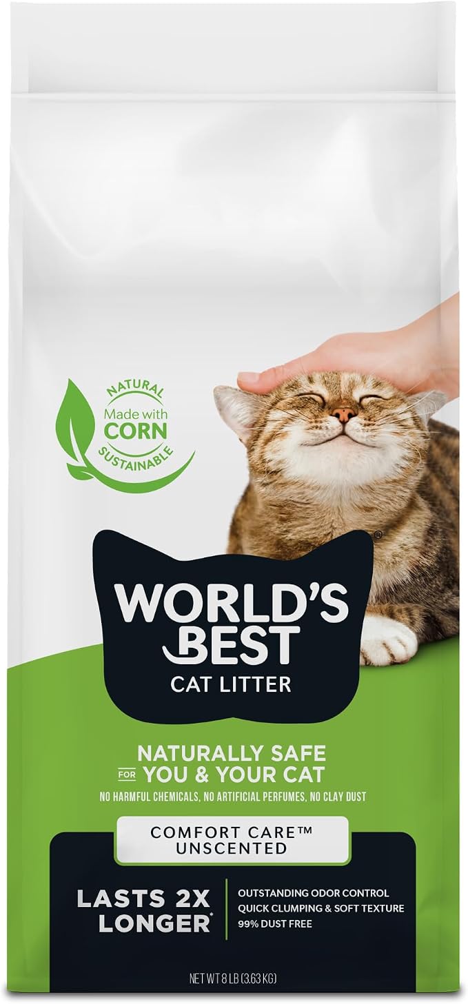 World's Best Cat Litter Comfort Care Original Unscented Cat Litter 3.63kg