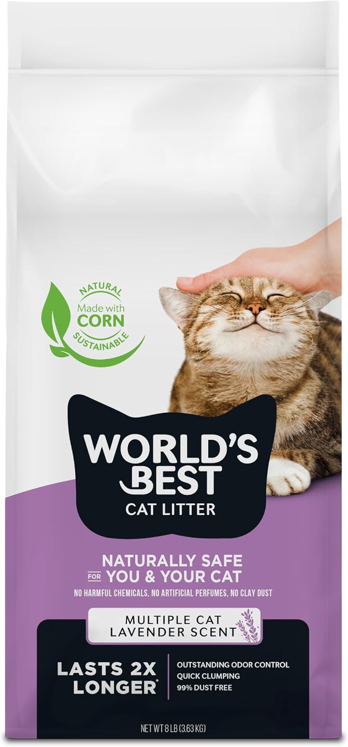 World's Best Cat Litter Multiple Cat Lavender Cat Litter 3.63kg