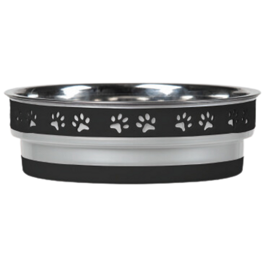 Loving Pets Corsa Pet Bowl for Dogs Black Large