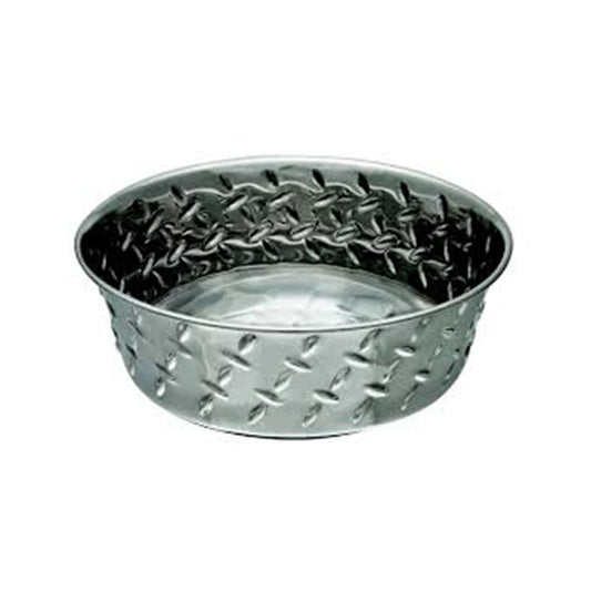 Loving Pets Bowl Diamond Plated 3 Qt