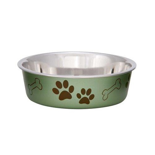 Loving Pets Bowl Metallic Artichoke Large