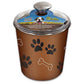 Loving Pets Bella Dog Bowl Treat Canister Espresso