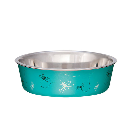 Loving Pets Dog Bowl Dragonfly Turquoise Small