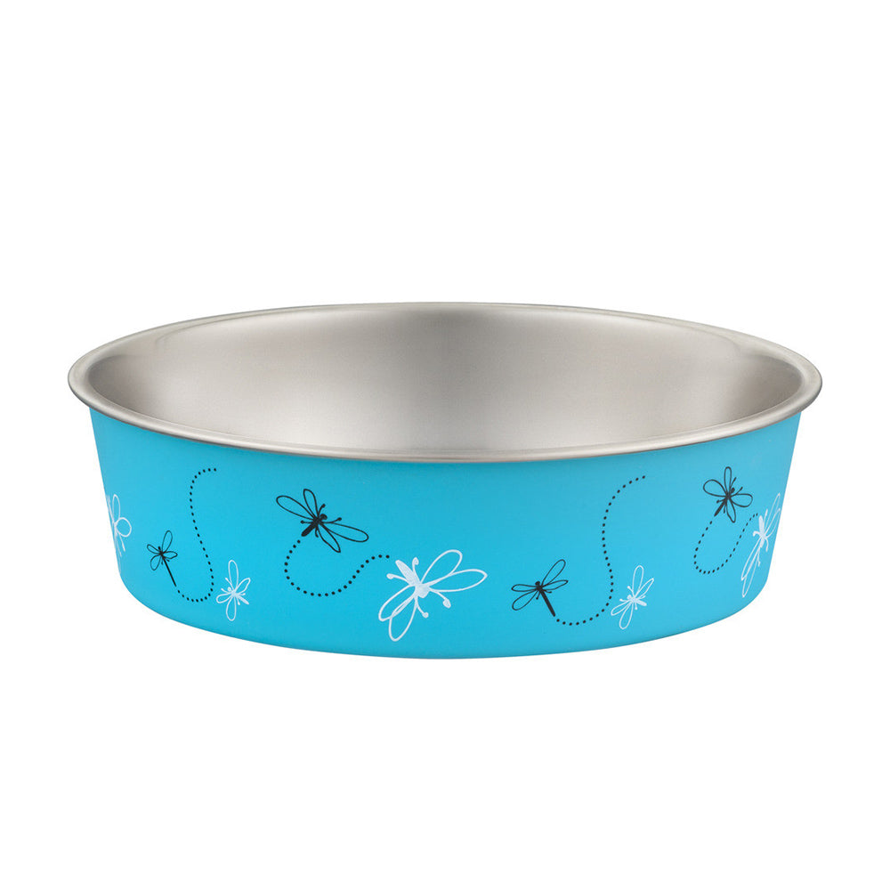 Loving Pets Dog Bowl Dragonfly Turquoise Large