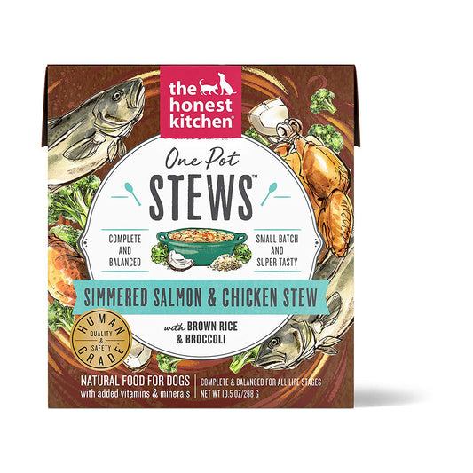 The Honest Kitchen One Pot Stew Simmered Salmon & Chicken Stew Canned Dog Food 298g