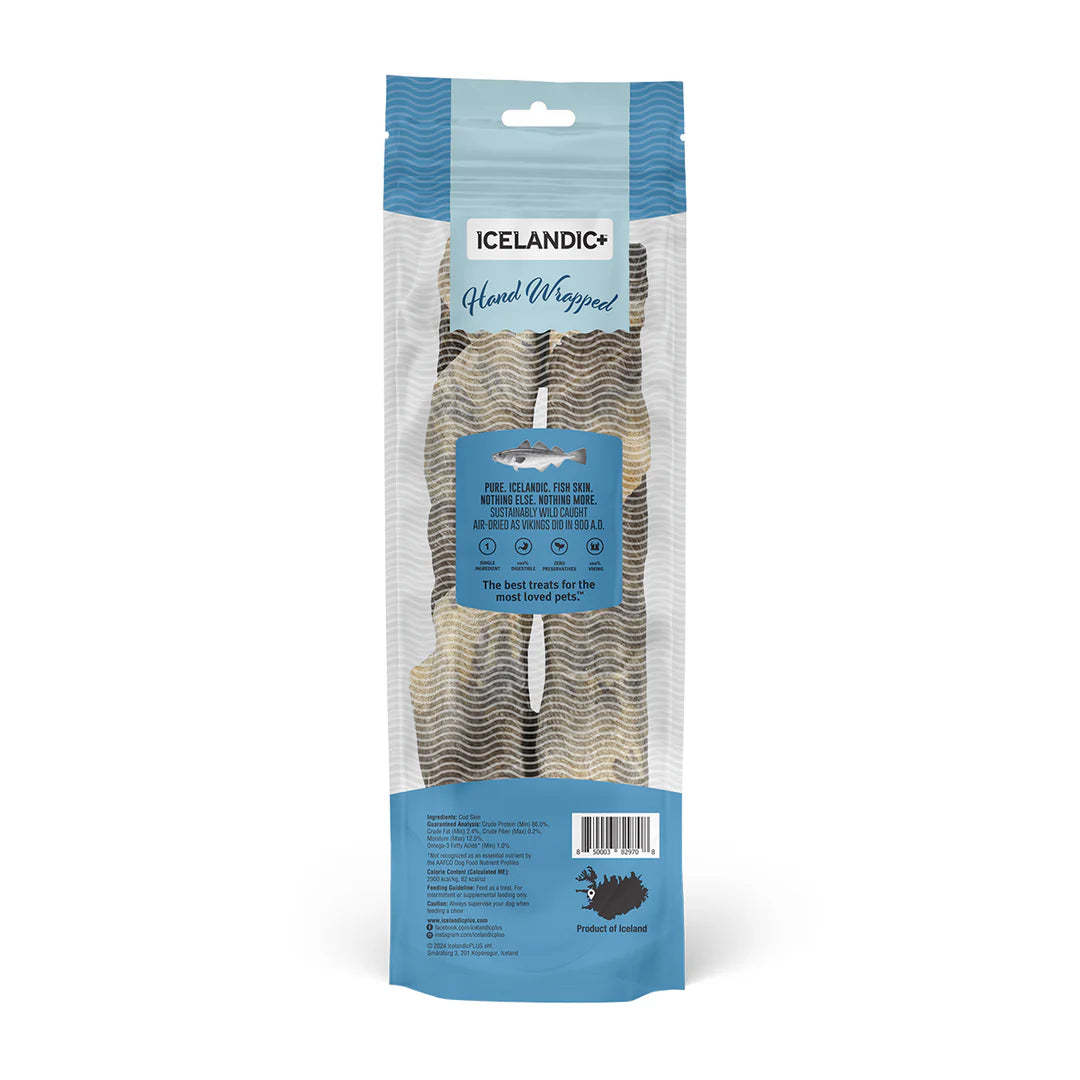 Icelandic+ Long Chew Sticks Cod Skin 25.4cm 2-pc