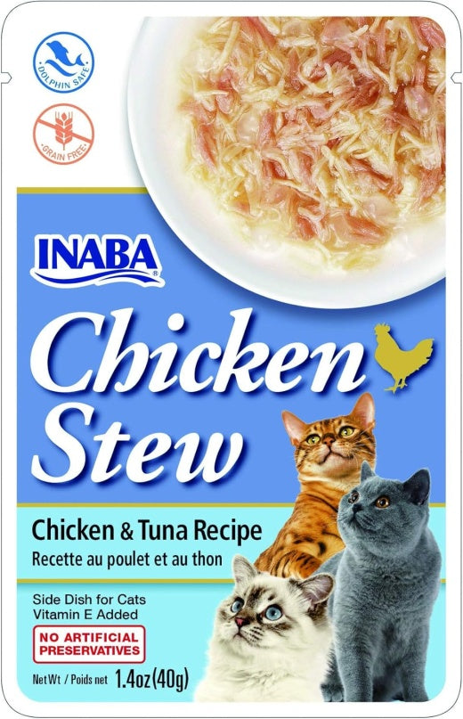 Inaba Chicken Stew Chicken and Tuna Recipe for Cats 40g
