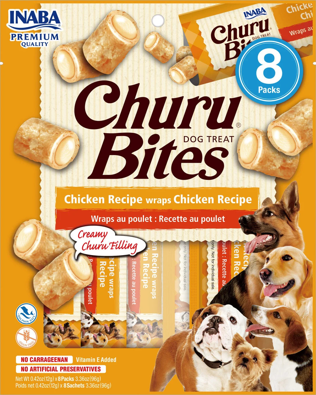 Inaba Churu Bites Chicken Dog Treats 8 x 12g