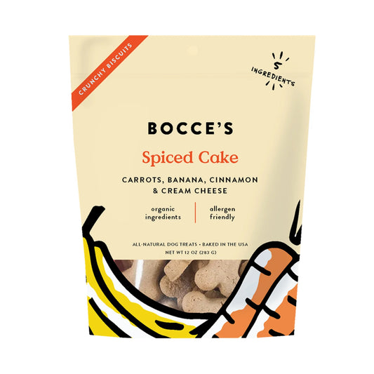 Bocce's Spiced Cake Crunchy Biscuits Dog Treats 340g