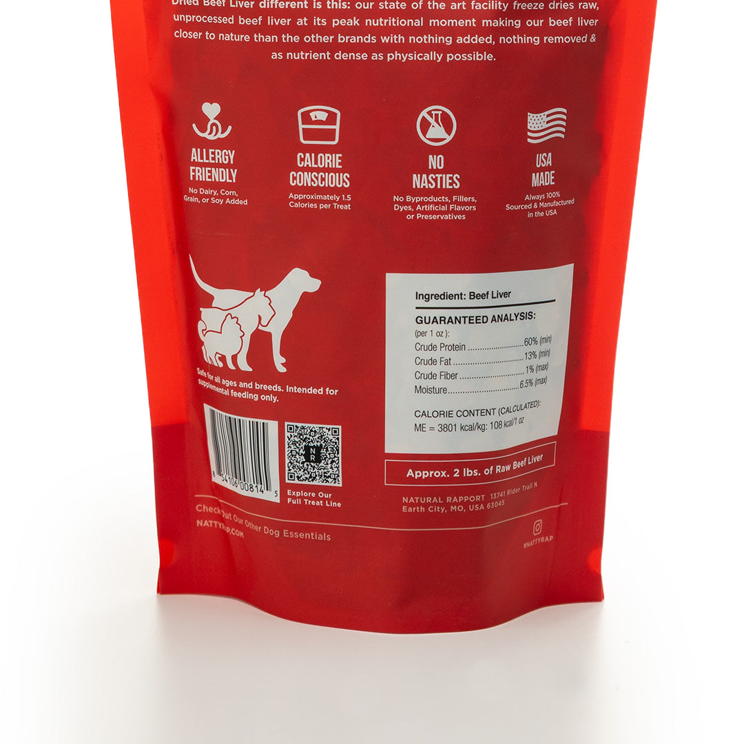 Natural Rapport Freeze-dried Beef Liver 226g