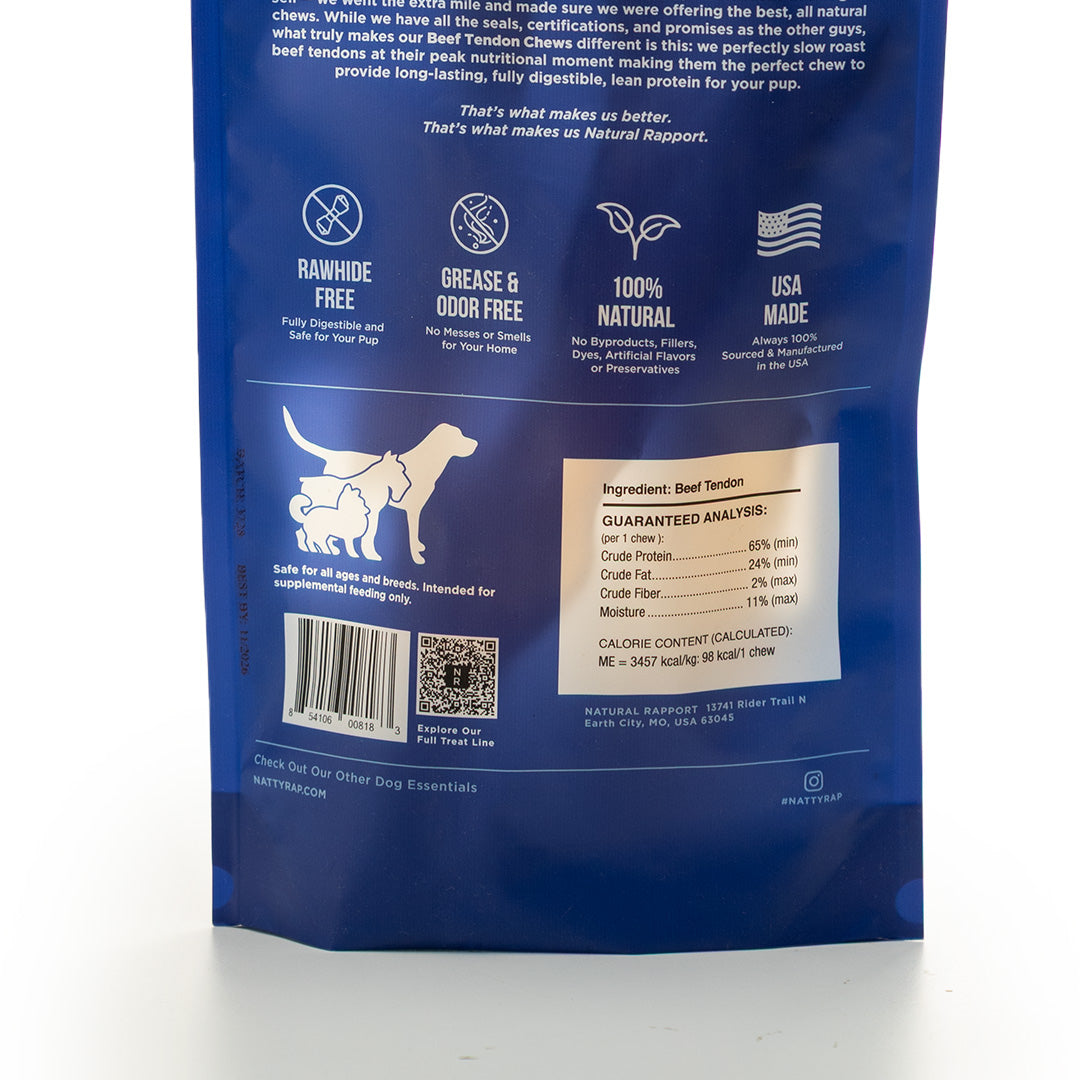 Natural Rapport Beef Tendon Chews 5 pcs
