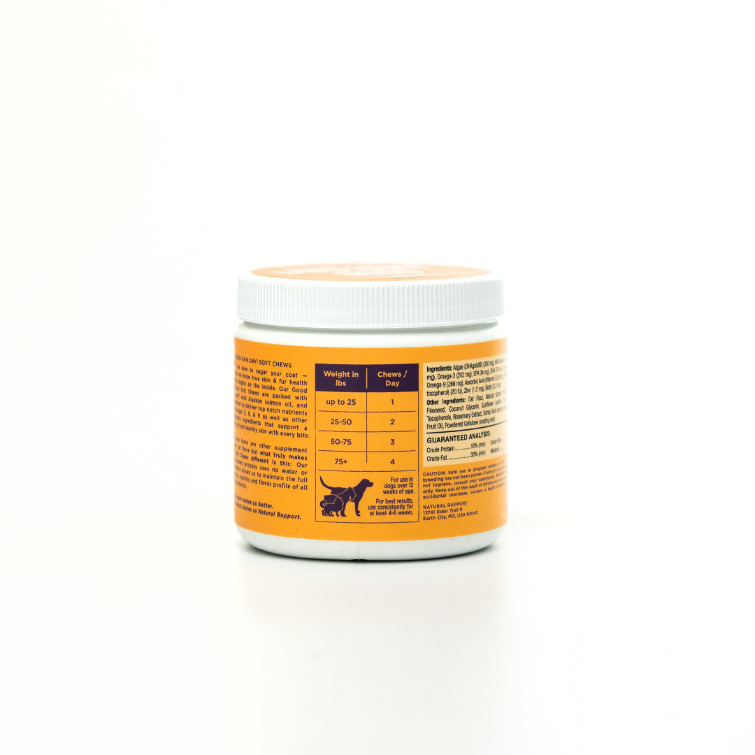 Natural Rapport Good Hair Day Cold-pressed Skin and Coat Soft Chews 264g