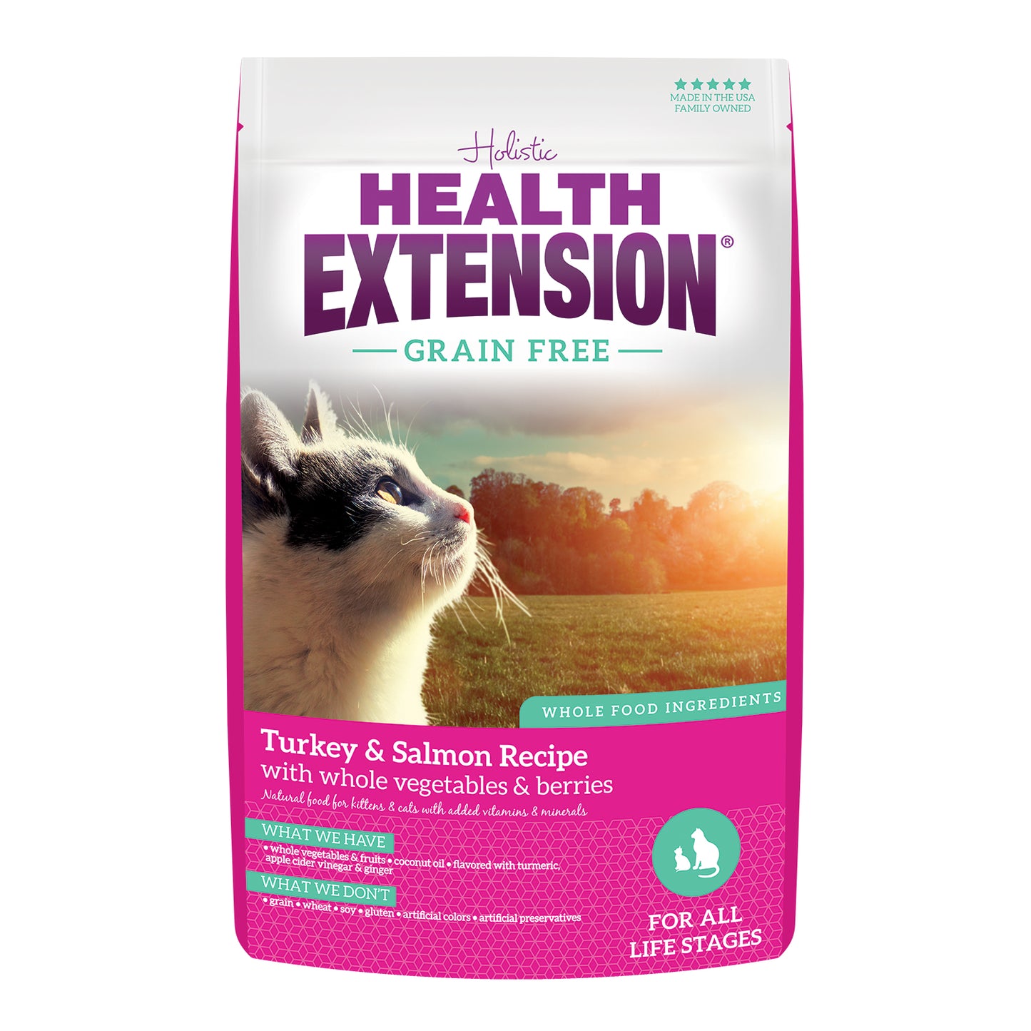 Health Extension Turkey & Salmon Recipe Dry Cat Food 1.81kg