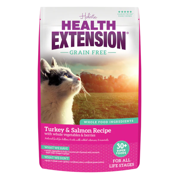 Health Extension Turkey & Salmon Recipe Dry Cat Food 1.81kg