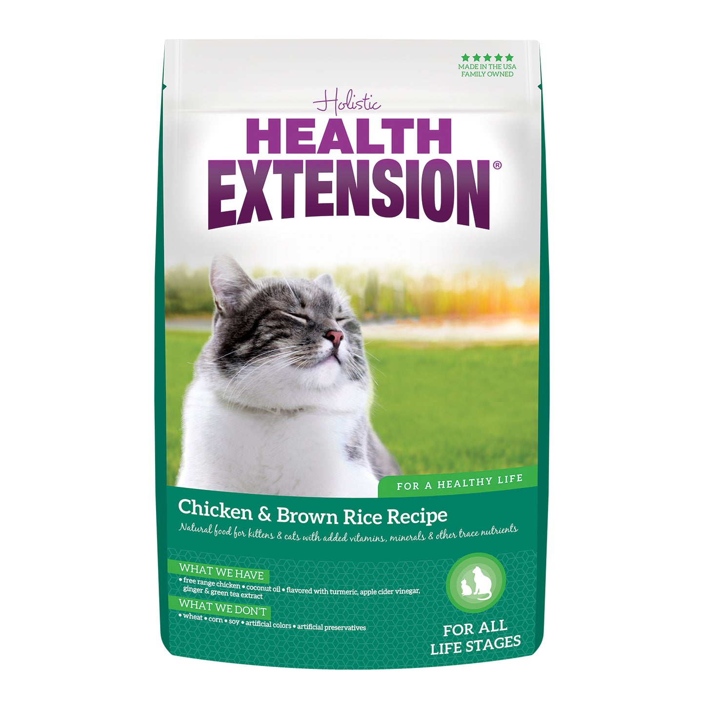 Health Extension Dry Cat Food Chicken and Brown Rice 1.8kg