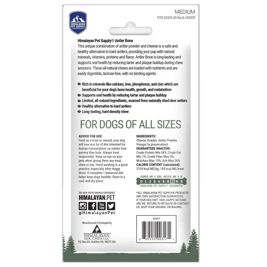 Himalayan Dog Chew Bone Antler Medium 92g