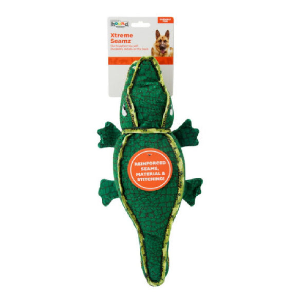 Outward Hound Toy Xtreme Seamz Alligator Medium