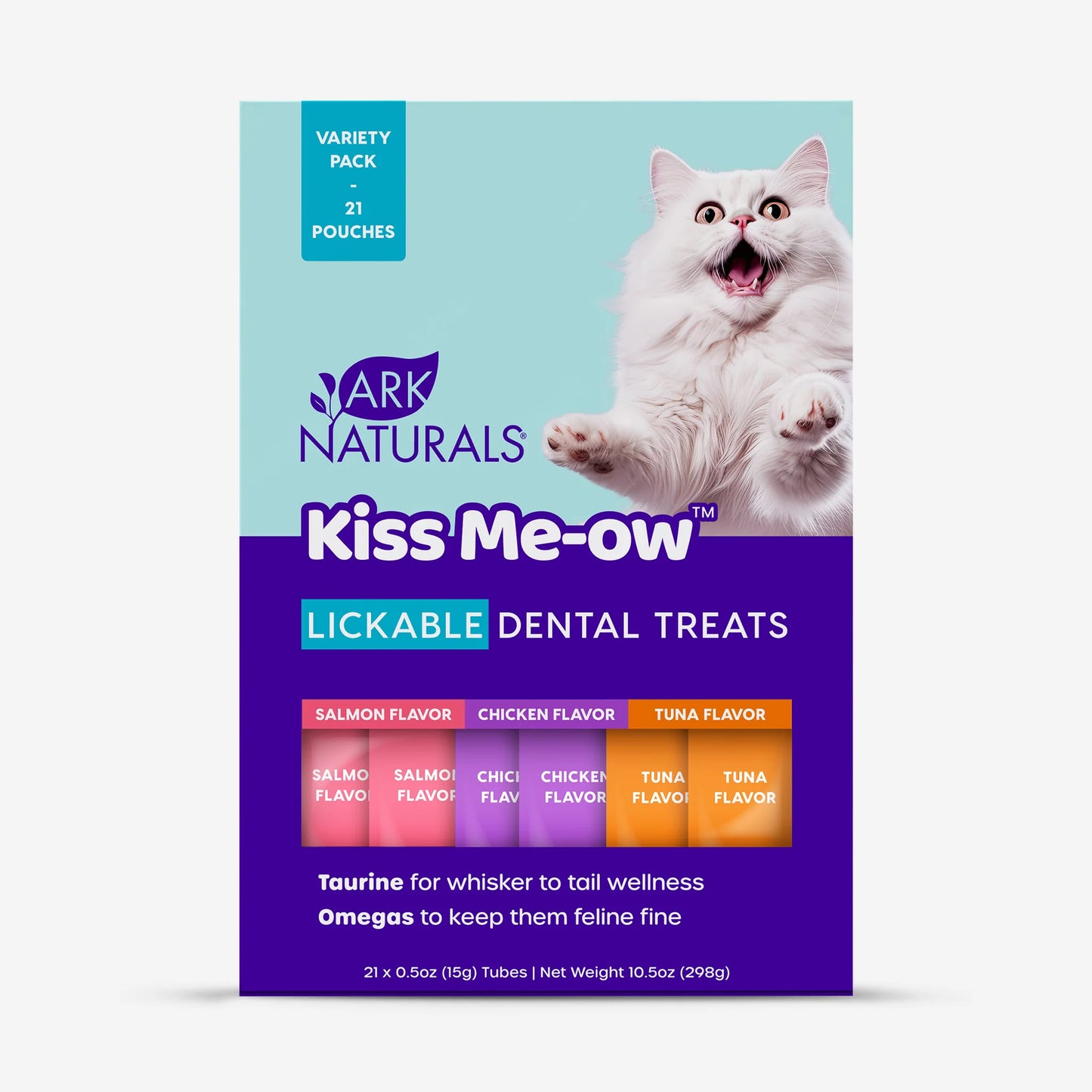 Ark Naturals Kiss Me-Ow Lickable Variety Pack Dental Treats 298g