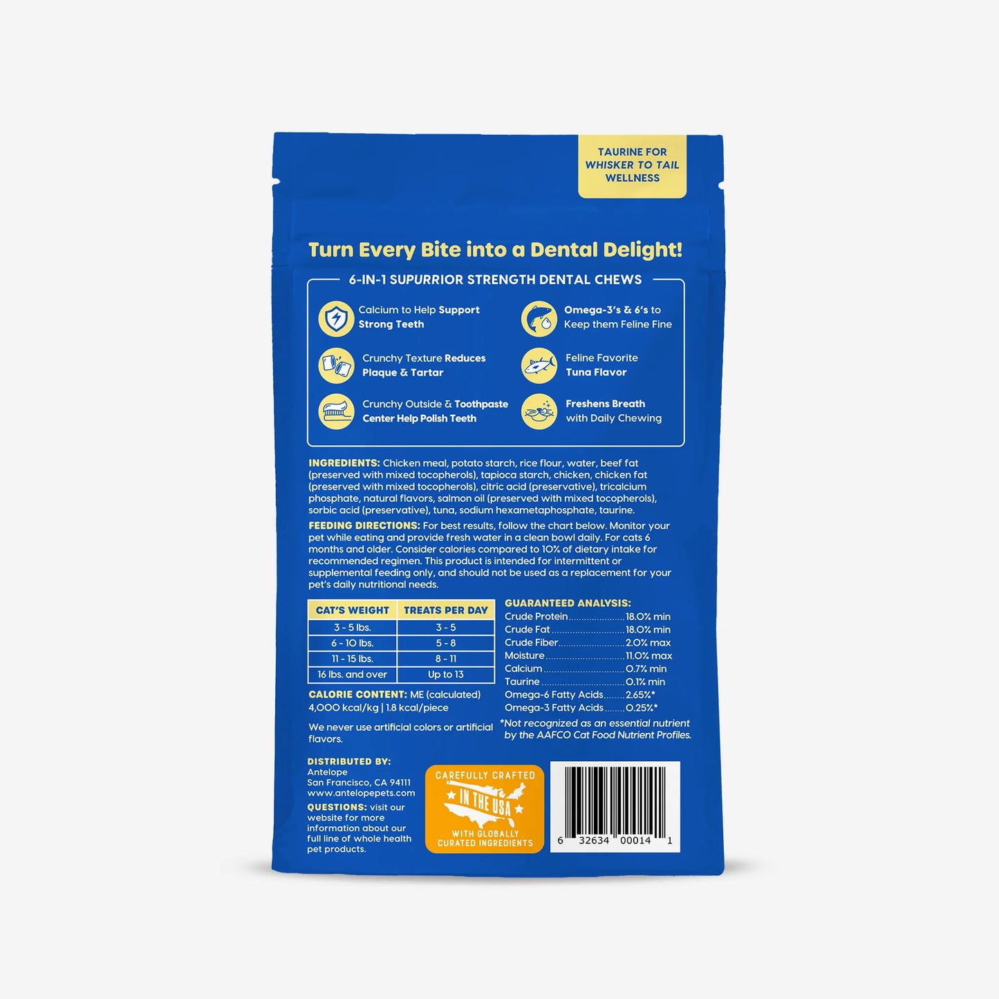 Ark Naturals Kiss Me-Ow Strengthening Tuna Dental Chews 85g