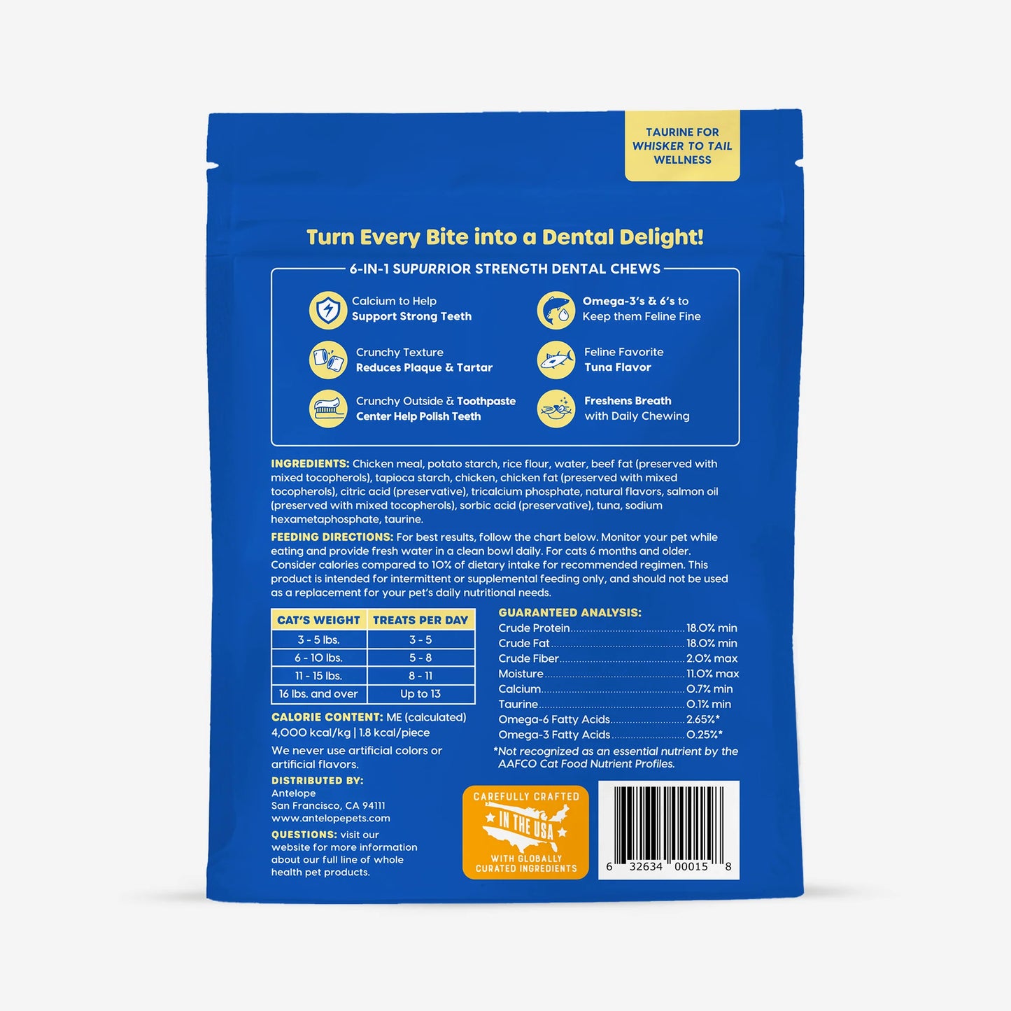 Ark Naturals Kiss Me-Ow Strengthening Tuna Dental Chews 170g