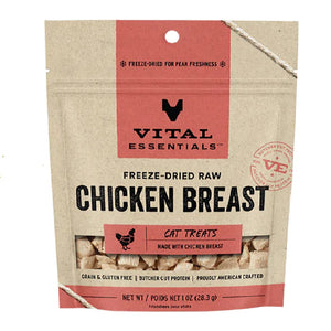 Vital Essentials Freeze-Dried Raw Chicken Breast Dog Treats 59.9g