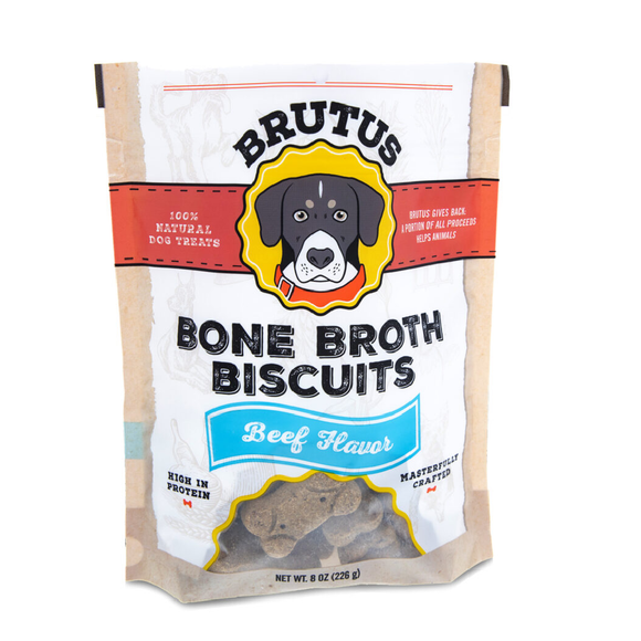 Brutus Bone Broth Biscuits Beef Flavor 226g