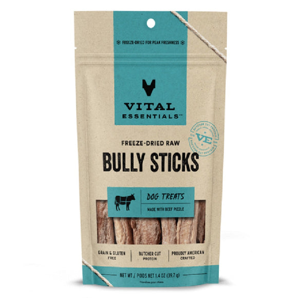 Vital Essentials Freeze-Dried Raw Bully Sticks Dog Treats 39.7g – Bow & Wow