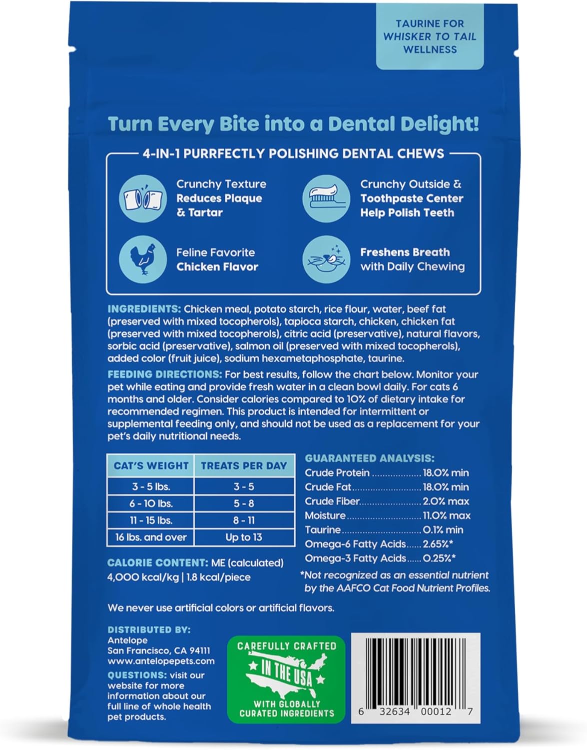 Ark Naturals Kiss Me-Ow Cleaning Chicken Dental Chews 85g