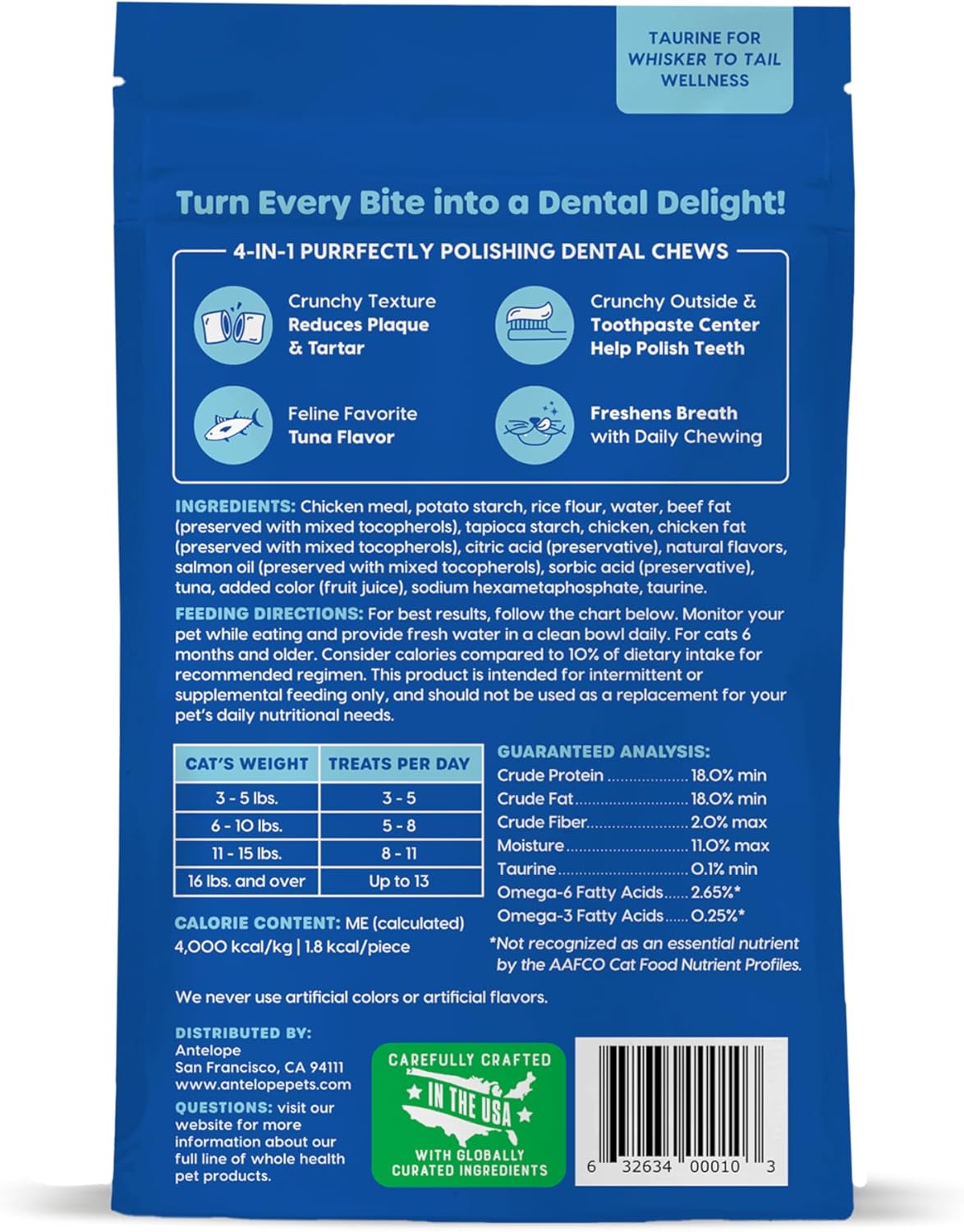Ark Naturals Kiss Me-Ow Cleaning Tuna Dental Chews 85g