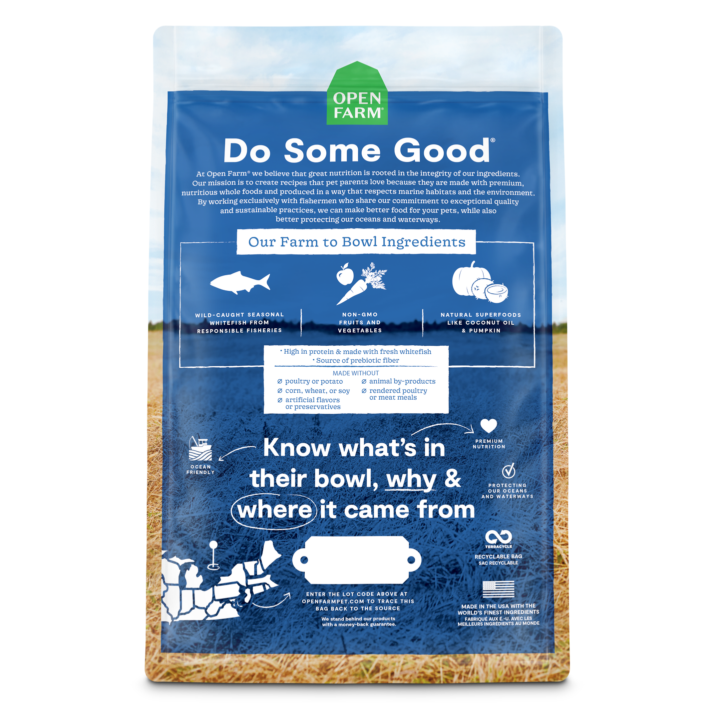 Open Farm Grain-free Catch-of-the-Season Whitefish Dry Dog Food 1.81kg