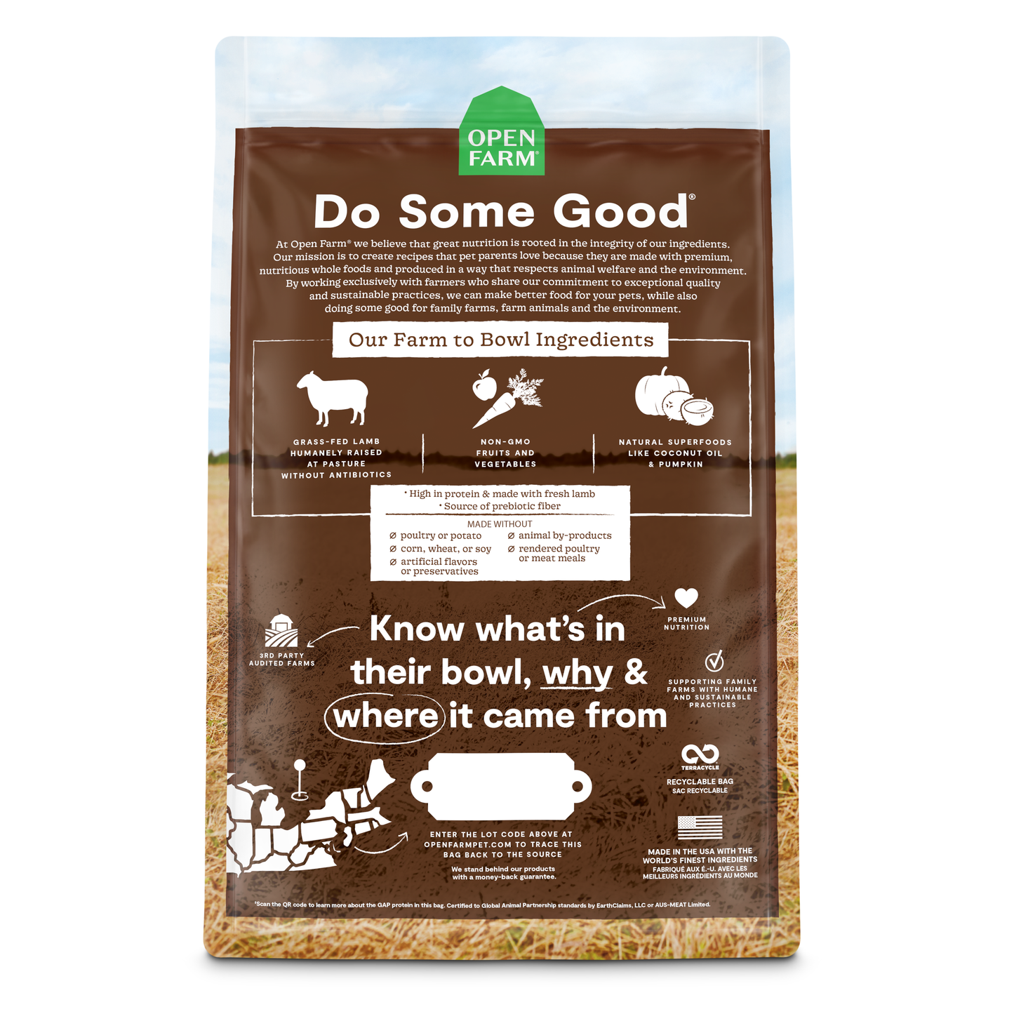 Open Farm Grain-free Grass-Fed Beef Dry Dog Food 1.81kg