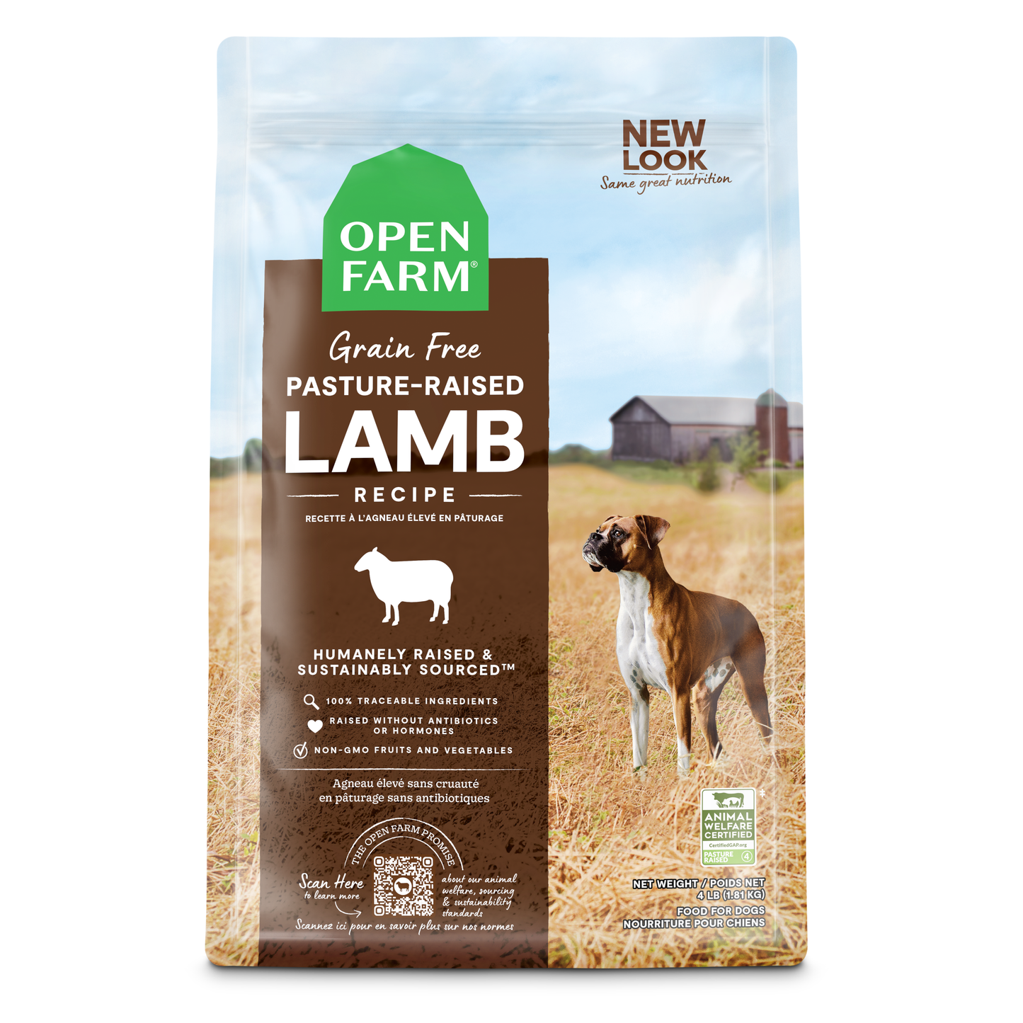 Open Farm Grain-free Pasture-raised Lamb Dry Dog Food 1.81kg