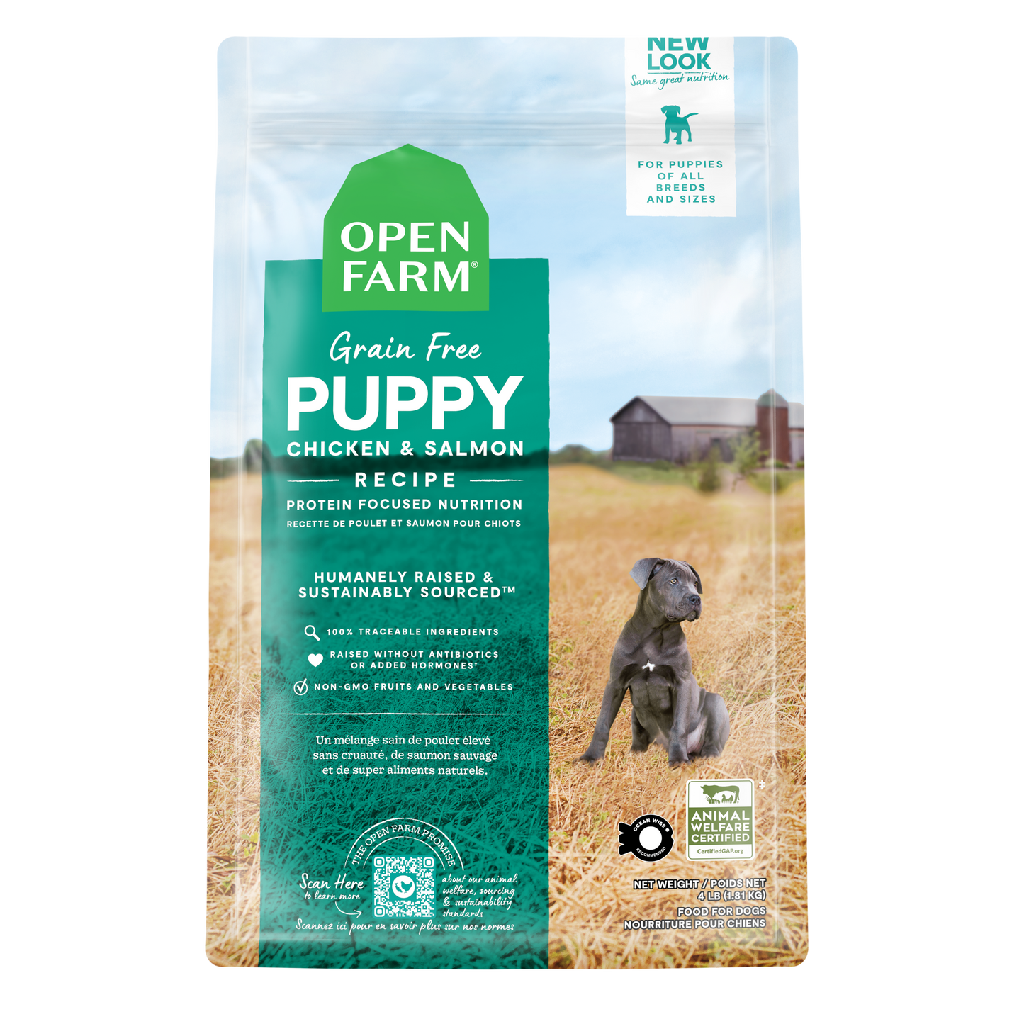 Open Farm Grain-free Chicken & Salmon Dry Puppy Food 1.81kg