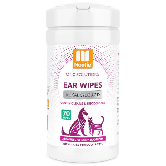 Nootie Ear Wipes with Salicylic Acid Japanese Cherry Blossom 70 Ct