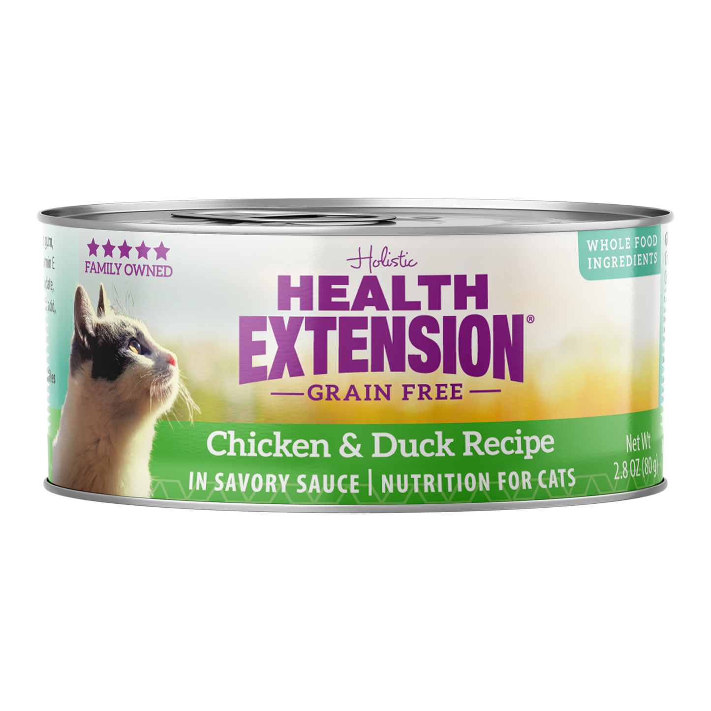 Health Extension Chicken & Duck Wet Cat Food 2.8oz